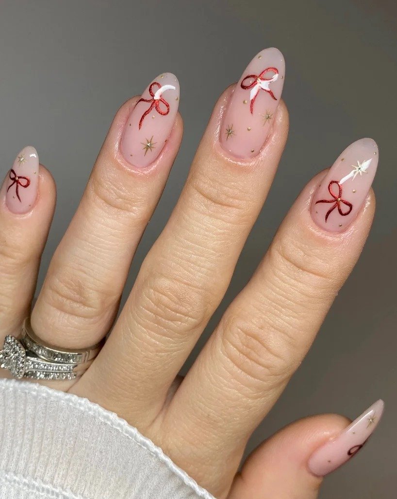 Bow Nail Ideas (26)