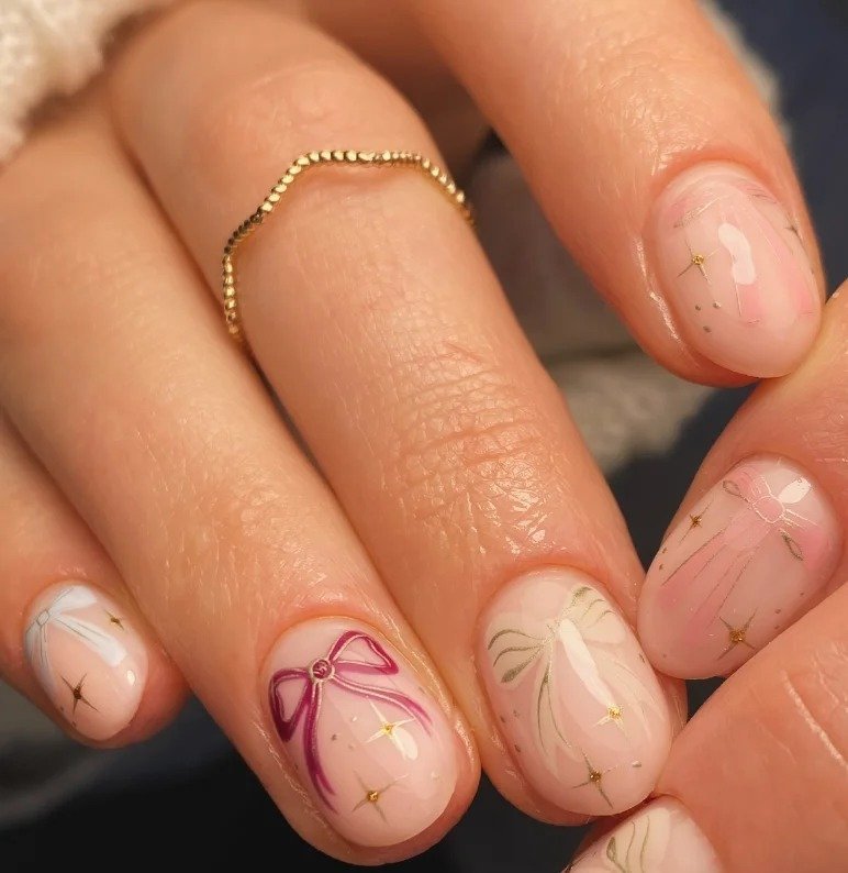 Bow Nail Ideas (27)