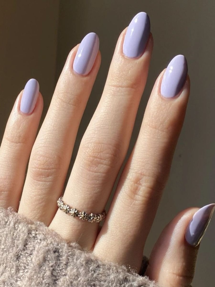 Cute Lavender Nails (1)
