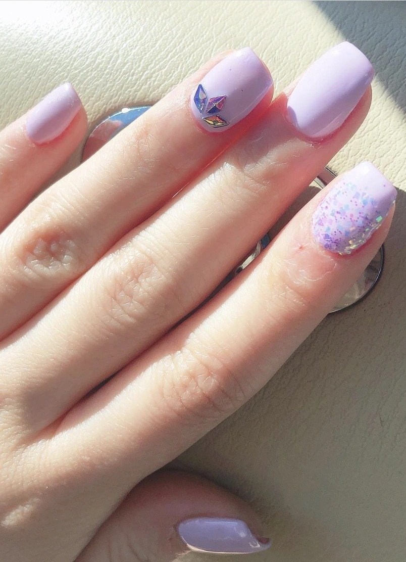Cute Lavender Nails (15)