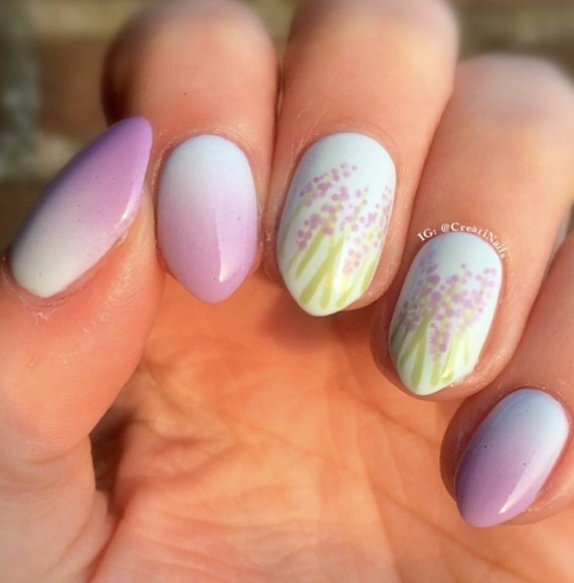 Cute Lavender Nails (17)