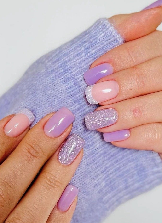 Cute Lavender Nails (5)