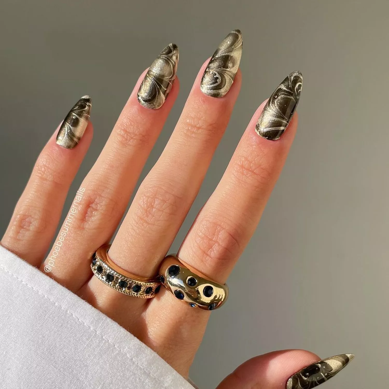 marble nail designs
