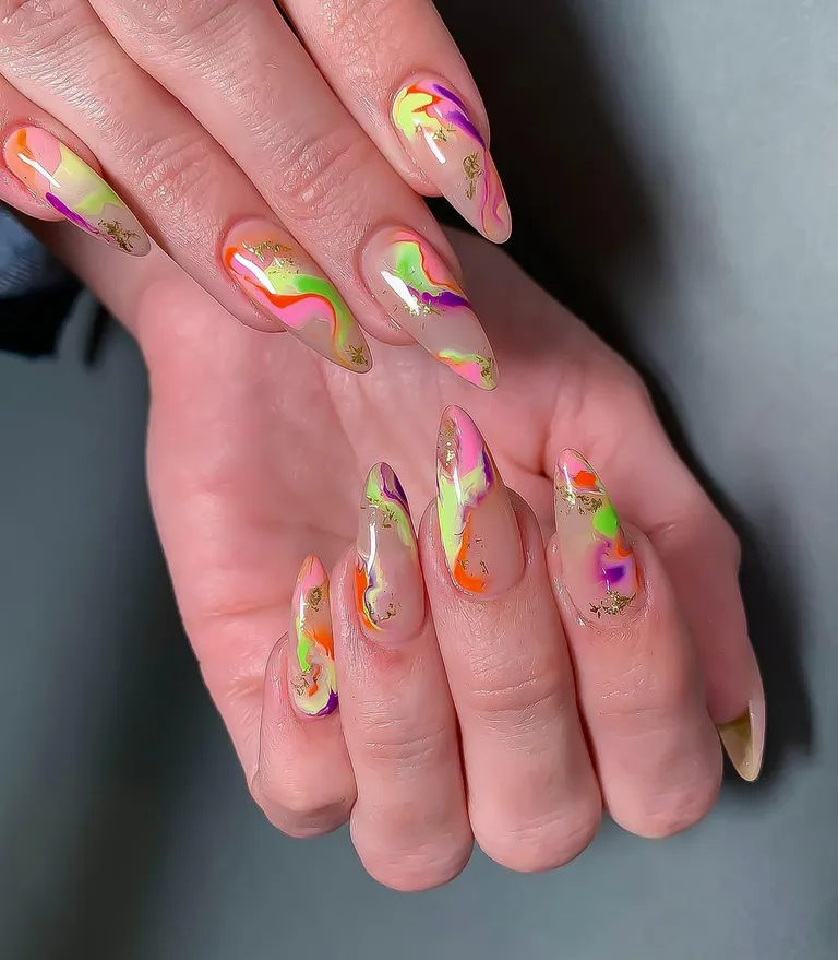 marble nail designs