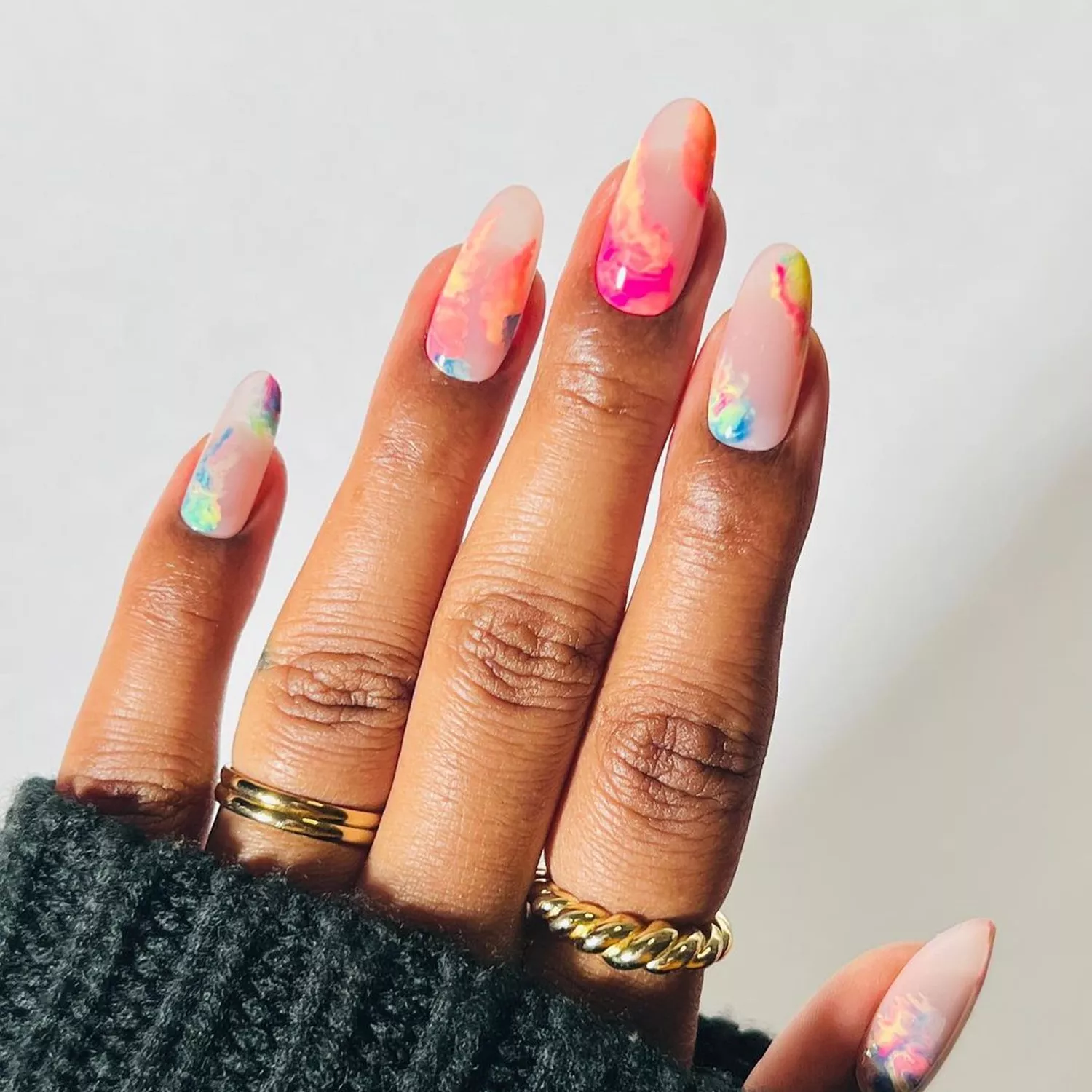 marble nail designs