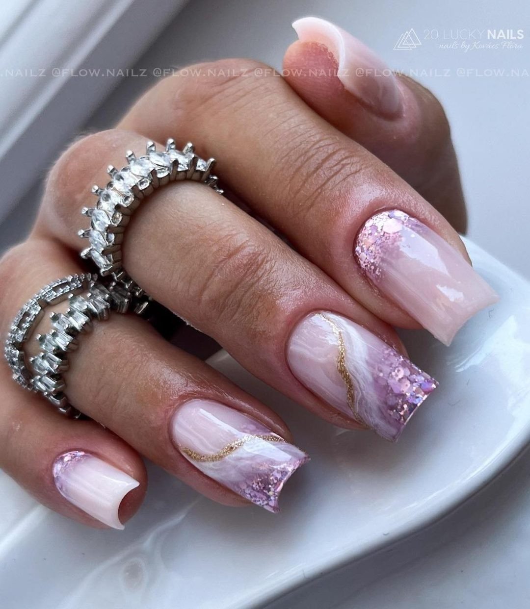 marble nail designs