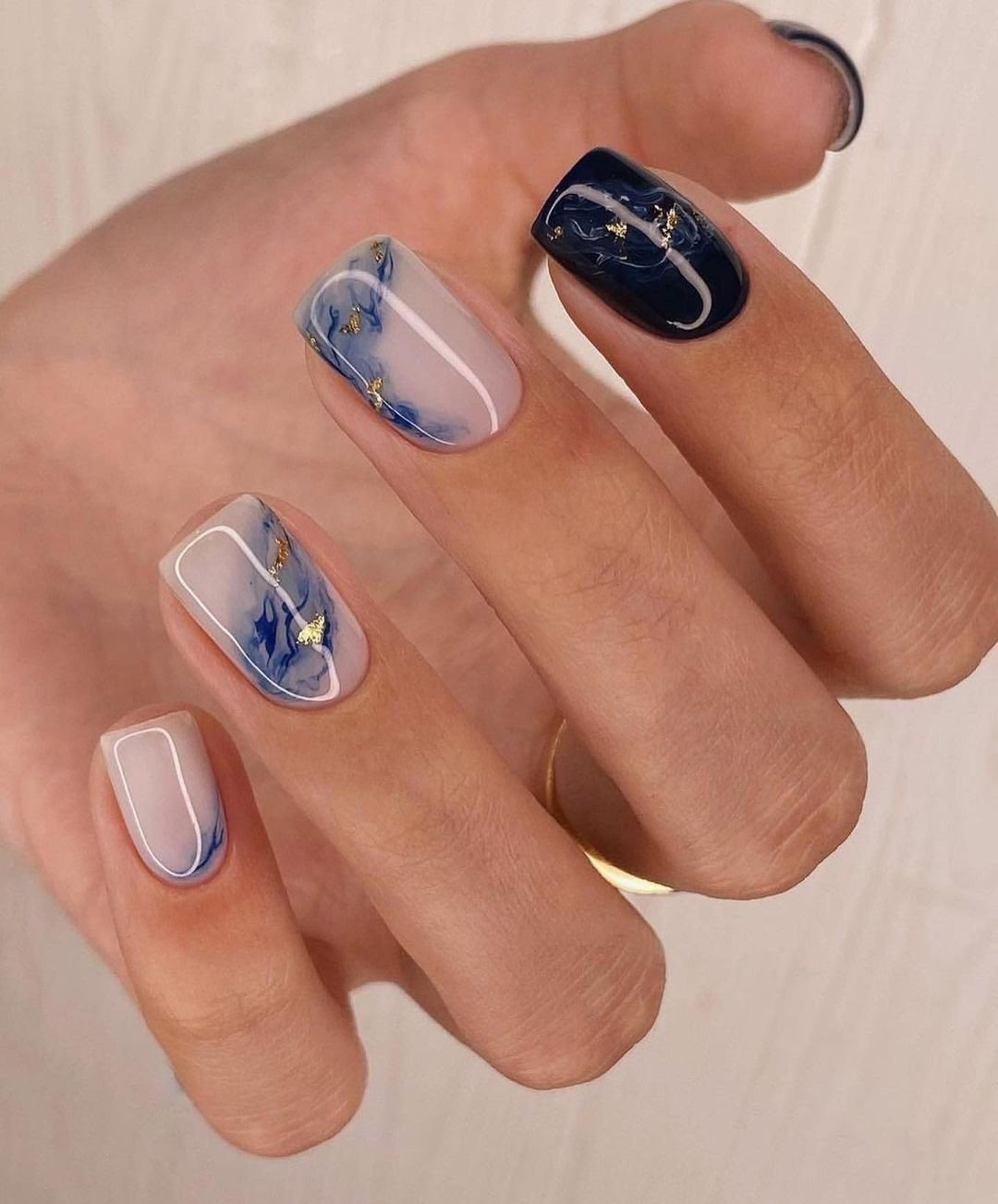 marble nail designs