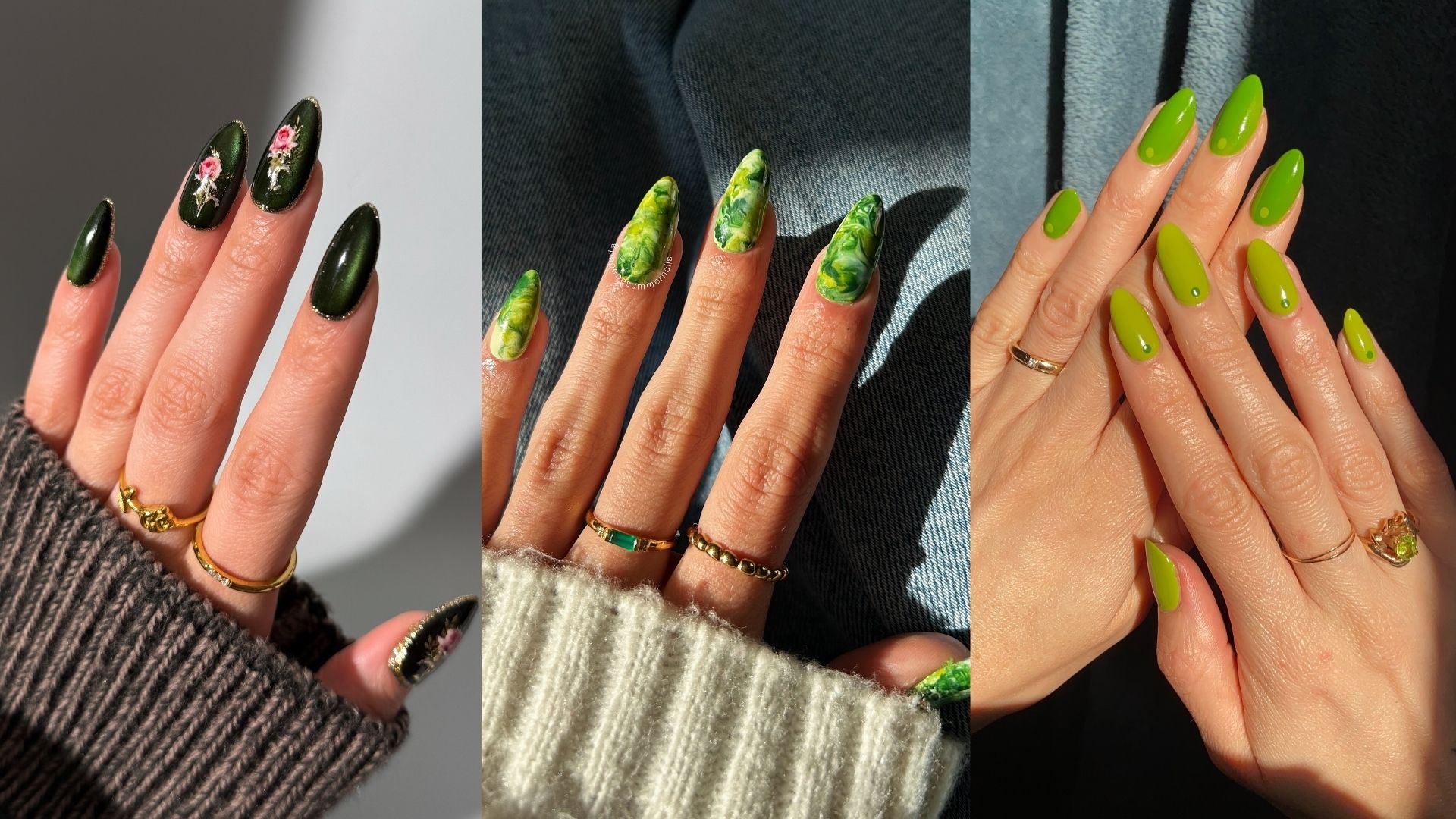 Green Nail Designs For All Year