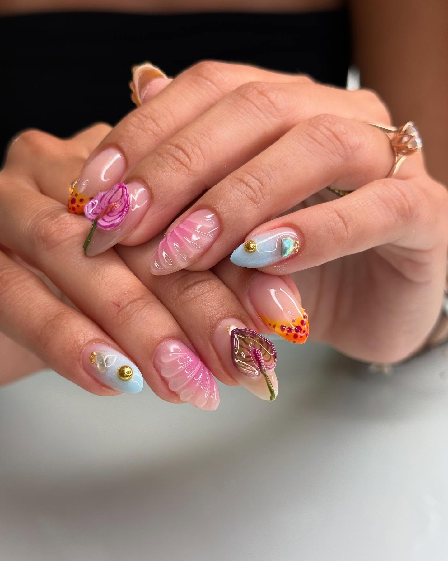 3D Nail Designs For All Year
